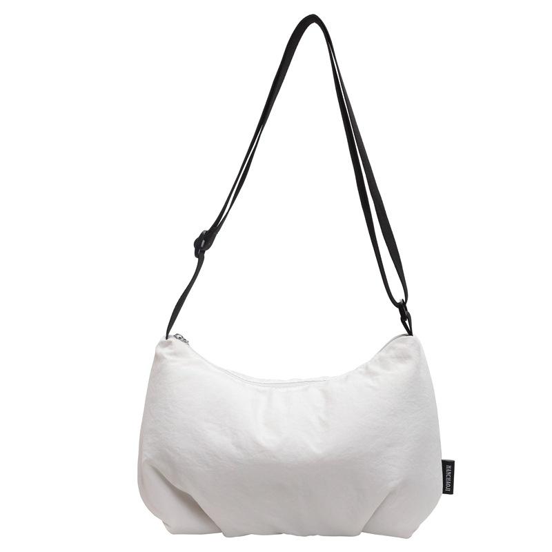 

Однотонная сумка через плечо, большая вместимость, женская сумка через плечо белый