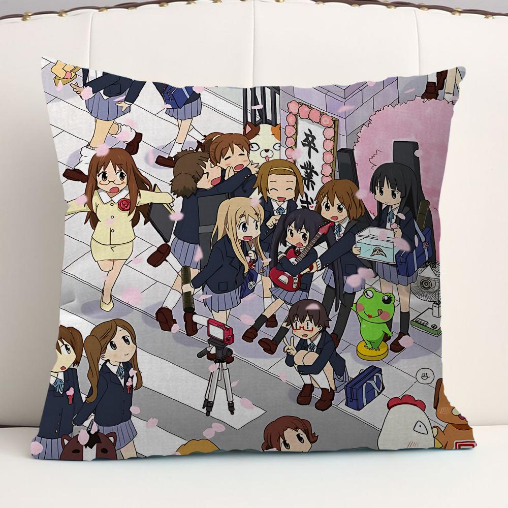 K-On Anime Pillow Cover For Bedroom Room And Living Room Sofa Decorative Cushion Cover