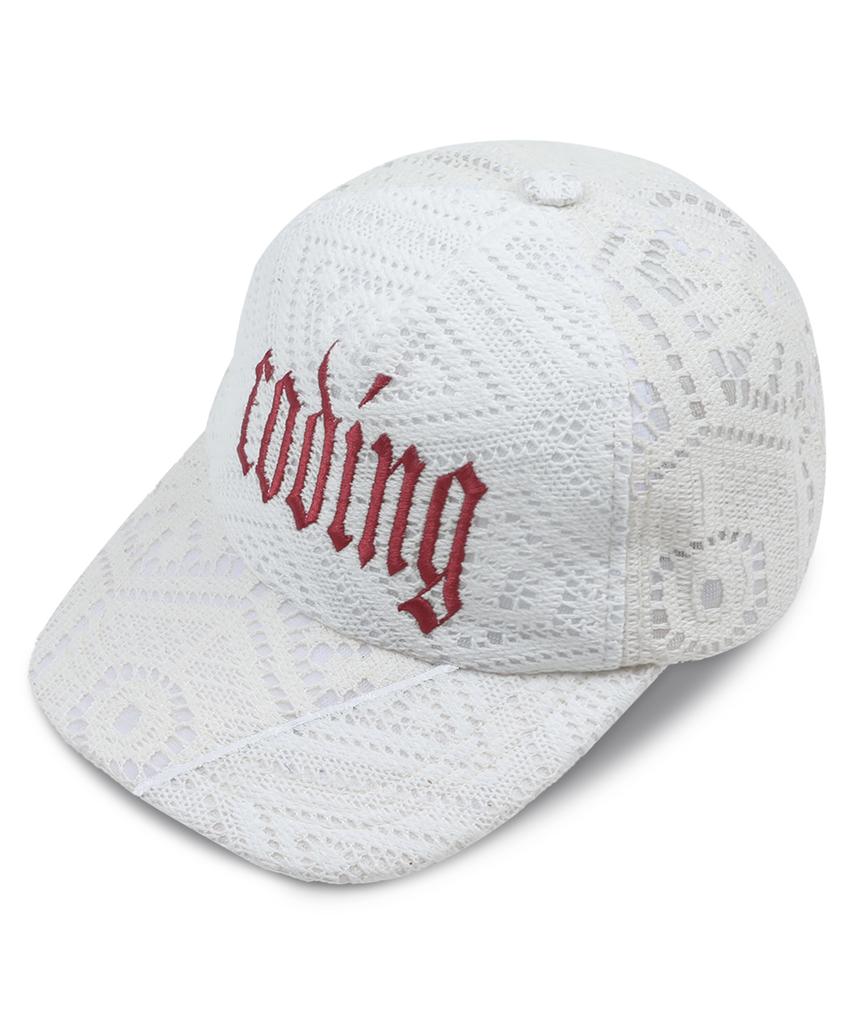 GLACK Gc087 Franken Coating Crochet Ball Cap (Ivory)