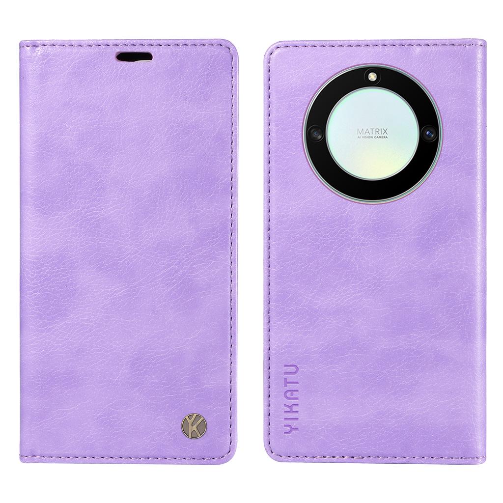 YIKATU YK-006 For Honor X40 5G/X9a 5G/Magic5 Lite 5G Leather Case Litchi Texture Phone Wallet Cover