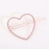 Korean Rhinestone Heart Hair Clip - Versatile & Elegant Side Clip for Ladies