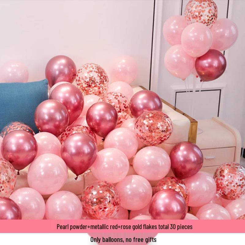 2025 Pink Balloon Set for Engagements, Weddings, and Birthdays