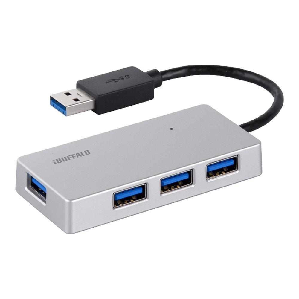 

iBUFFALO hub 4 port type Silver PS4 operation BSH4U21U3SV USB3.0 [PlayStation4, confirmed]