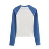 2025 Spring Women's Fashion European & American Preppy Long Sleeve T-shirt