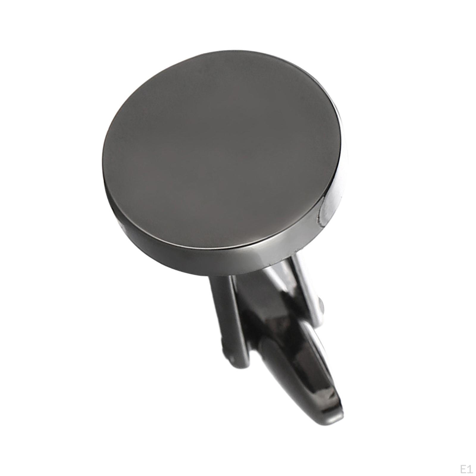 Элегантный комплект мужских запонок для особых случаев чёрный — фото 4