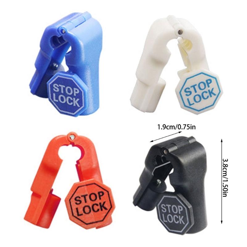 Universals 6mm Hole Anti Theft Hook Fasteners for Shelving Durability ABS Construction Easy Installation