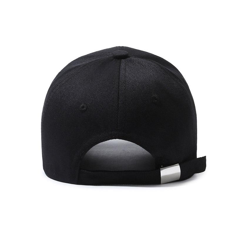 Baseball cap men's fashion cap letter embroidered visor simple versatile face small solid color hat women