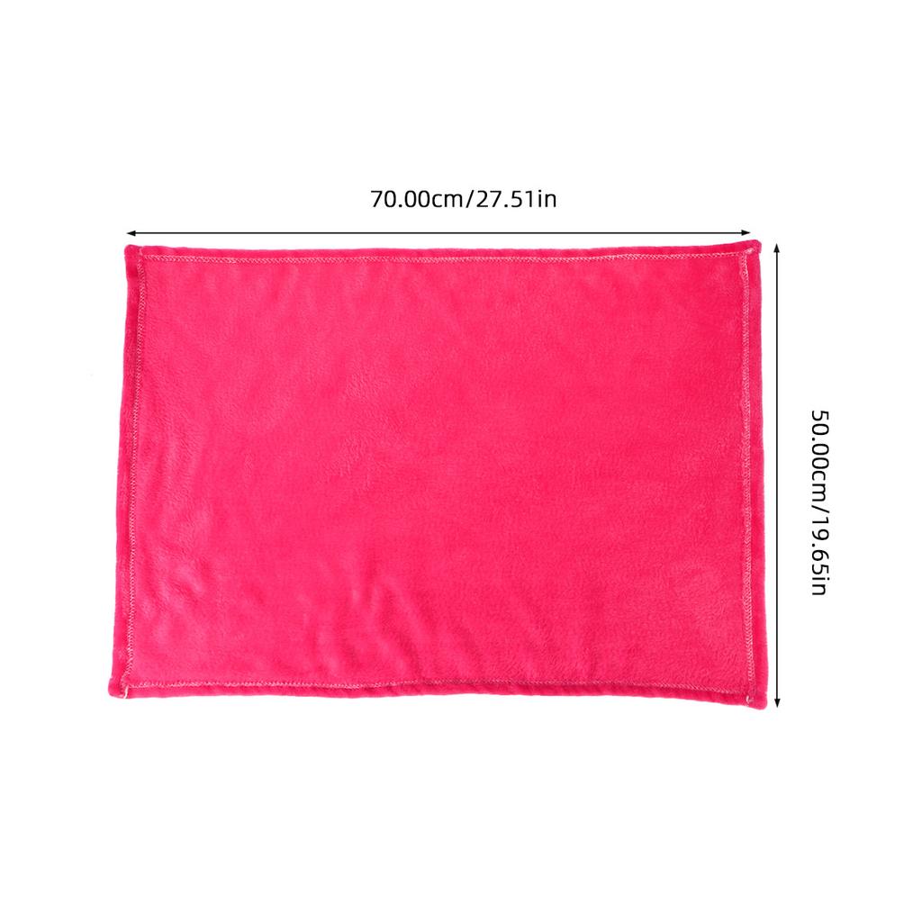 Flannel Fleece Cat Blanket Soft Warm Thick Pet Bed Cover for Small Medium Cats Pink 150x120cm Living Room Bedroom Use