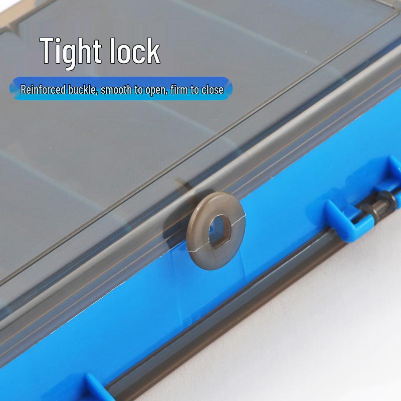 Portable Double-Sided Micro Lure & Fish Hook Storage Box - Large Capacity