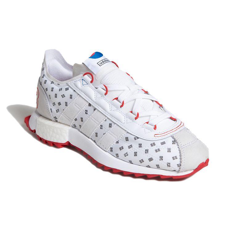 adidas SL 7600 1988 Unisex Sneaker Weiß Wolkenweiß Üppig-Rot FX3836