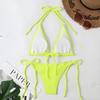 Two-piece Swimsuit, Neon Bikini, Tied, Sexy, M Two-piece Swimsuit, Neon Bikini, Plus Size, Top and Bottom Set, XL