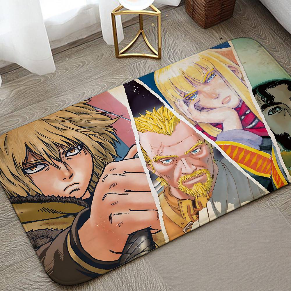Aniem Vinland Saga Carpet Bathroom Anti-slip Mat Door Mat Home Decoration Mat Entrance Door Mat Scratch-resistant Door Mat
