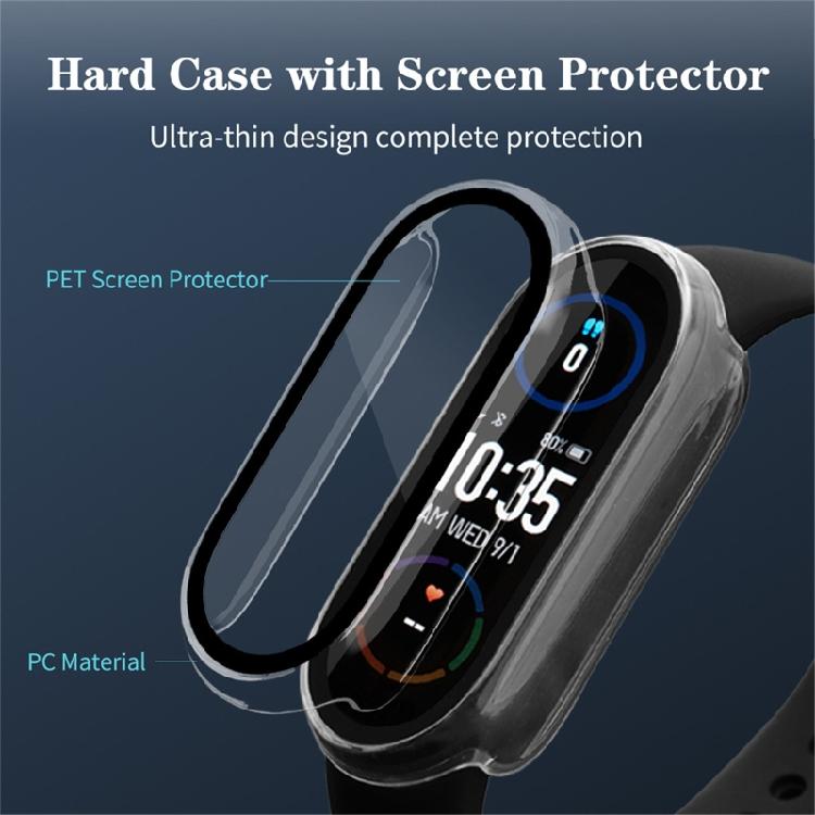 9D Film Glass for Mi band 3 4 5 6 Nfc Screen Protector Case+Film