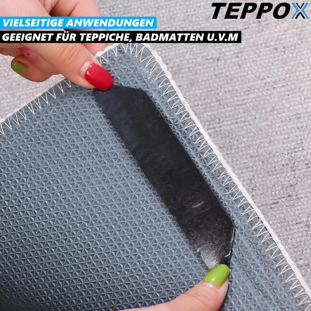 TEPPOX Carpet Stopper Anti-Slip Stickers Stopper Pads Carpet Grippers [4 Pack]