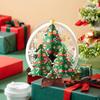 Paper Christmas 3D Greeting Card Gold Plated Craft Merry Christmas Blessing Cards Ornaments with Envelope Paper Carving Postcard