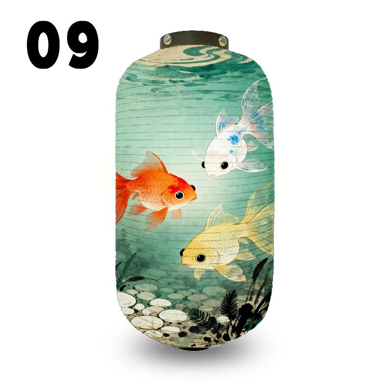 Japanese Style Koi Fish Pattern Lantern Restaurant Bistro Izakaya Yakitori Shop Decoration Festival Party Decor Cloth Lantern