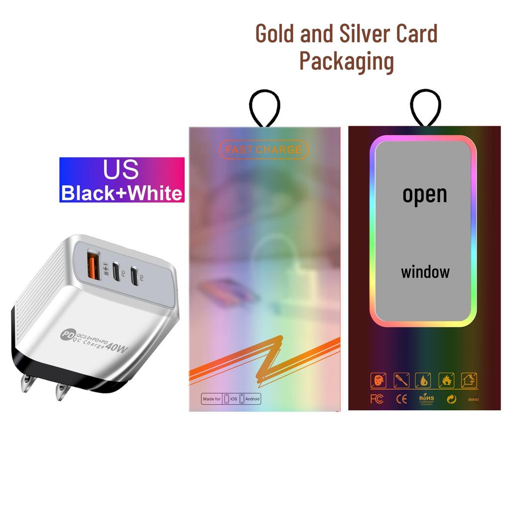 Universal Charger: 1U+2PD Power Adapter for EU, US, UK, and AU Standards