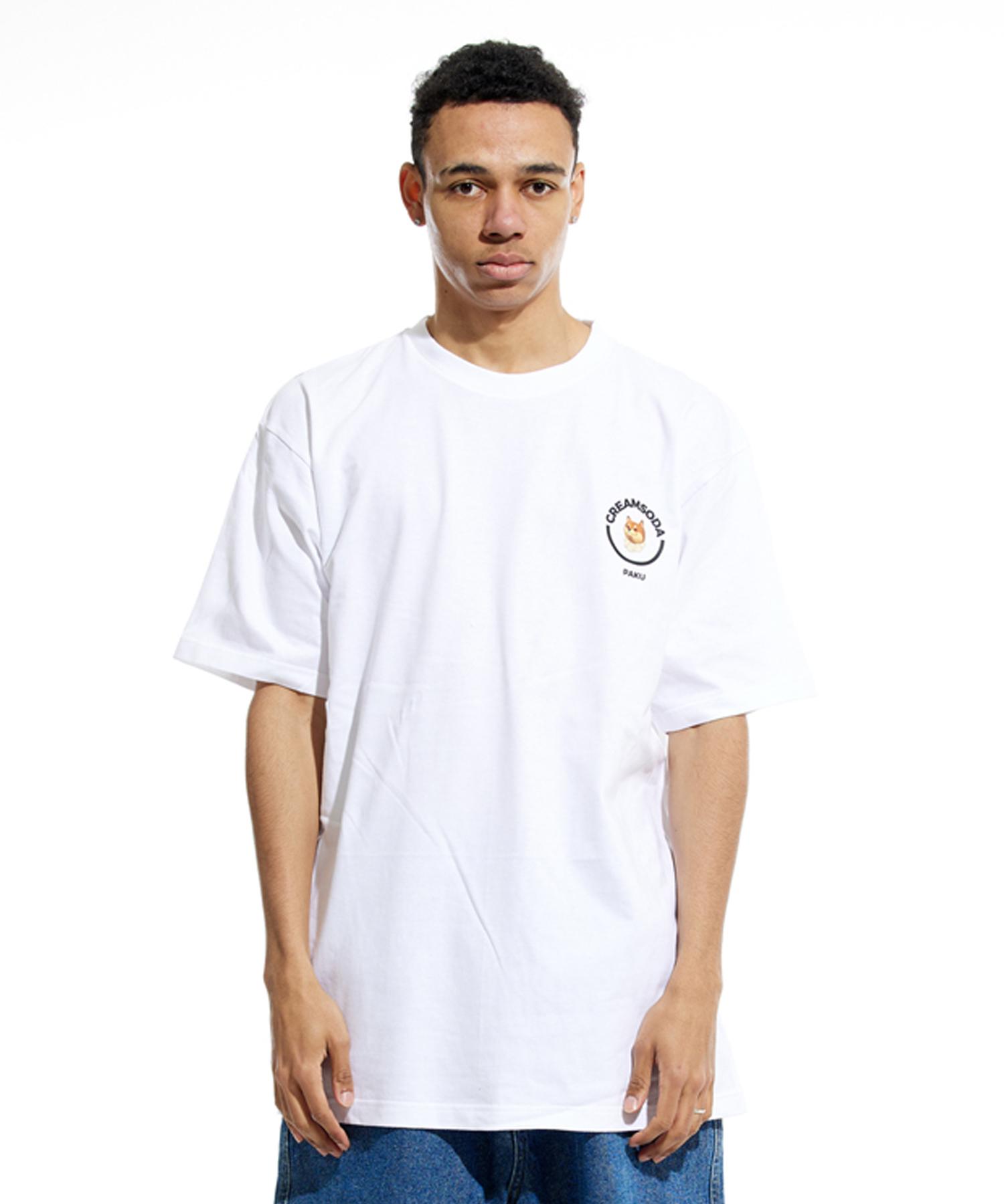 Cream Soda Lab Lab Crl Parku Circle Logo White Short Sleeve T-Shirt Xxl