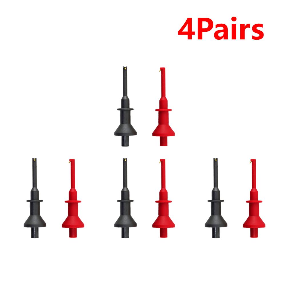 Probe Hook Kits 4mm Banana Jack Telescopic Spring Damage Test Hook High Current Multimeter Test Probe Hook Electrical Hand Tools
