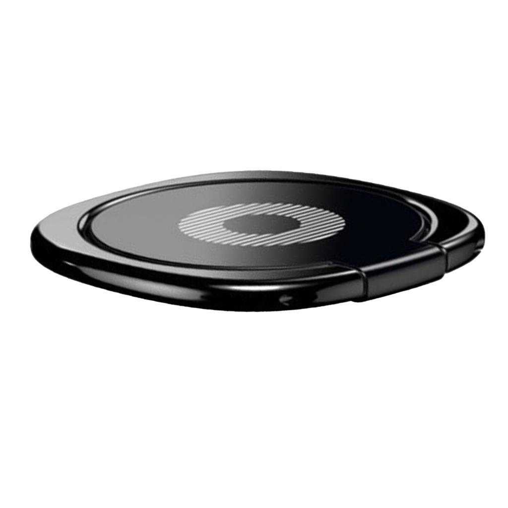 Phone Ring Holder Black Free Rotation Zinc Alloy Colorfast Widely Used Phone Grip for Tablet Digital Products