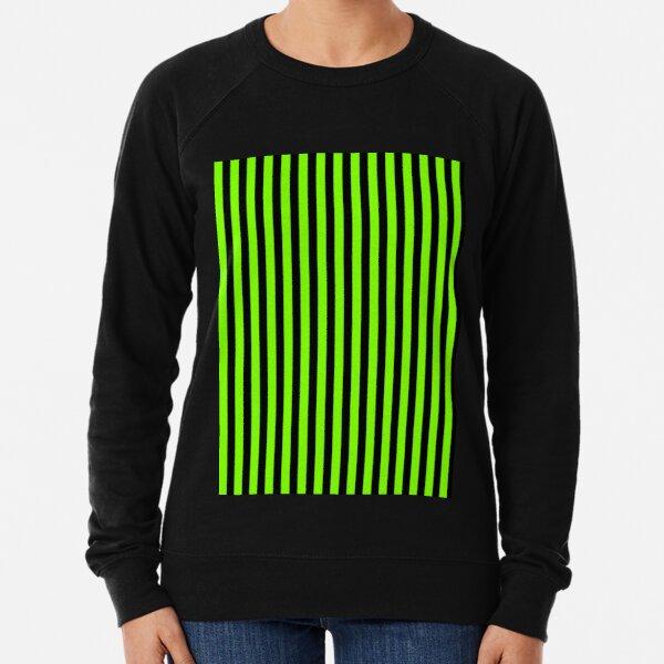 Negro mujeres sudadera Chartreuse verde y negro rayas verticales impresión sudadera  sudadera sudadera de cuello alto jersey suelto casual largo top comprar a  buen precio — entrega gratuita, reseñas reales con fotos —