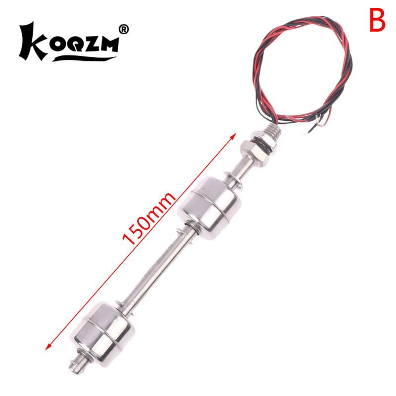 100-400mm Stainless Steel Double Ball Float Switch Tank Liquid Water Level Flow Sensor Water Level Controller 10W 220VDC
