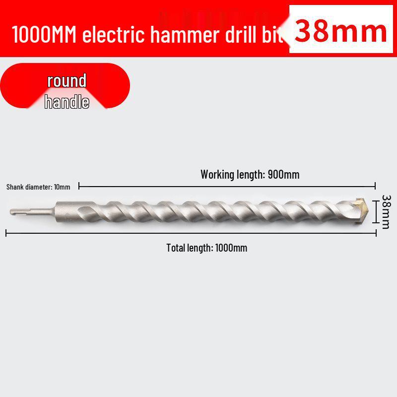 Two-Groove Round Handle & Four-Square Handle Concrete Hammer Drill Bit