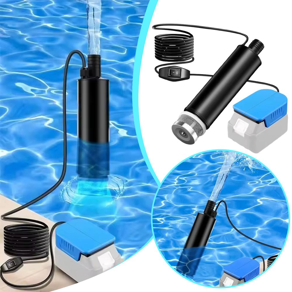 Electric Wireless Submersible Pump For Makita 18V 20V Battery For Garden, Water Tank, Swimming Pool, Pond