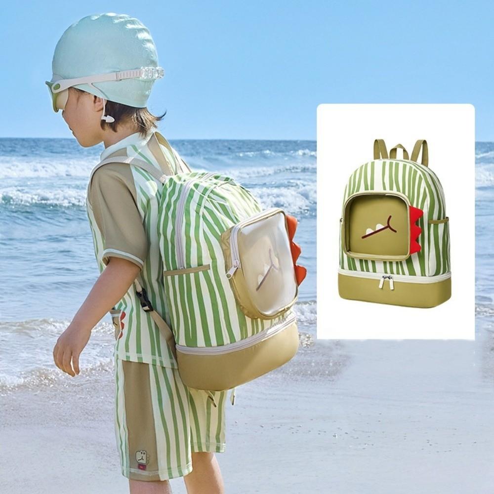 Dry Wet Separation Swimsuit Storage Bag Cute Shape Portable Beach Backpack  Kids