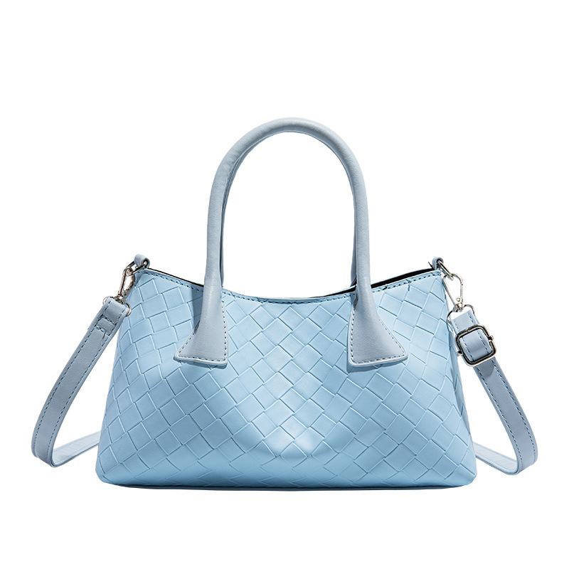INS Japanese and Korean Niche High-End Crossbody Woven Bag Vacation Style Handheld Basket Bag Fashion Tote Bag for Women