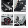 1/24 Scale Lamborghini Poison Veneno Car Alloy Car Diecast Metal Model Sound & Light Toy Computer Desktop Ornaments Children Toy Gift