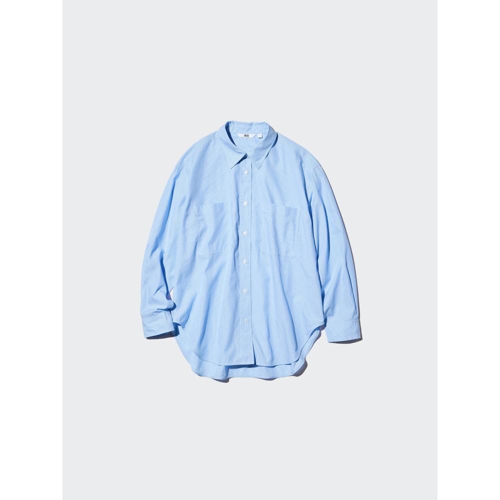 Uniqlo Cotton Oversized Shirt  Long Sleeve 