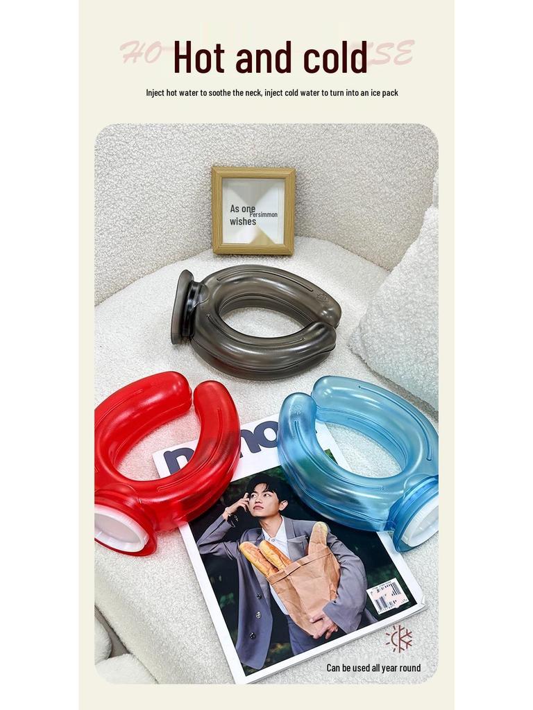 U-Shaped Hot/Cold Compress Pillow for Neck and Shoulder