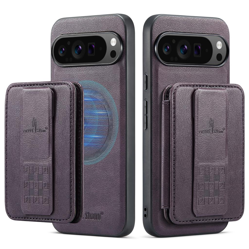 2 in 1 Detachable Cards Solt Wallet Leather Case for Google Pixel 9 Pro XL 8 8A 7 7A Vertical Bag Invisible Bracket RFID Cover