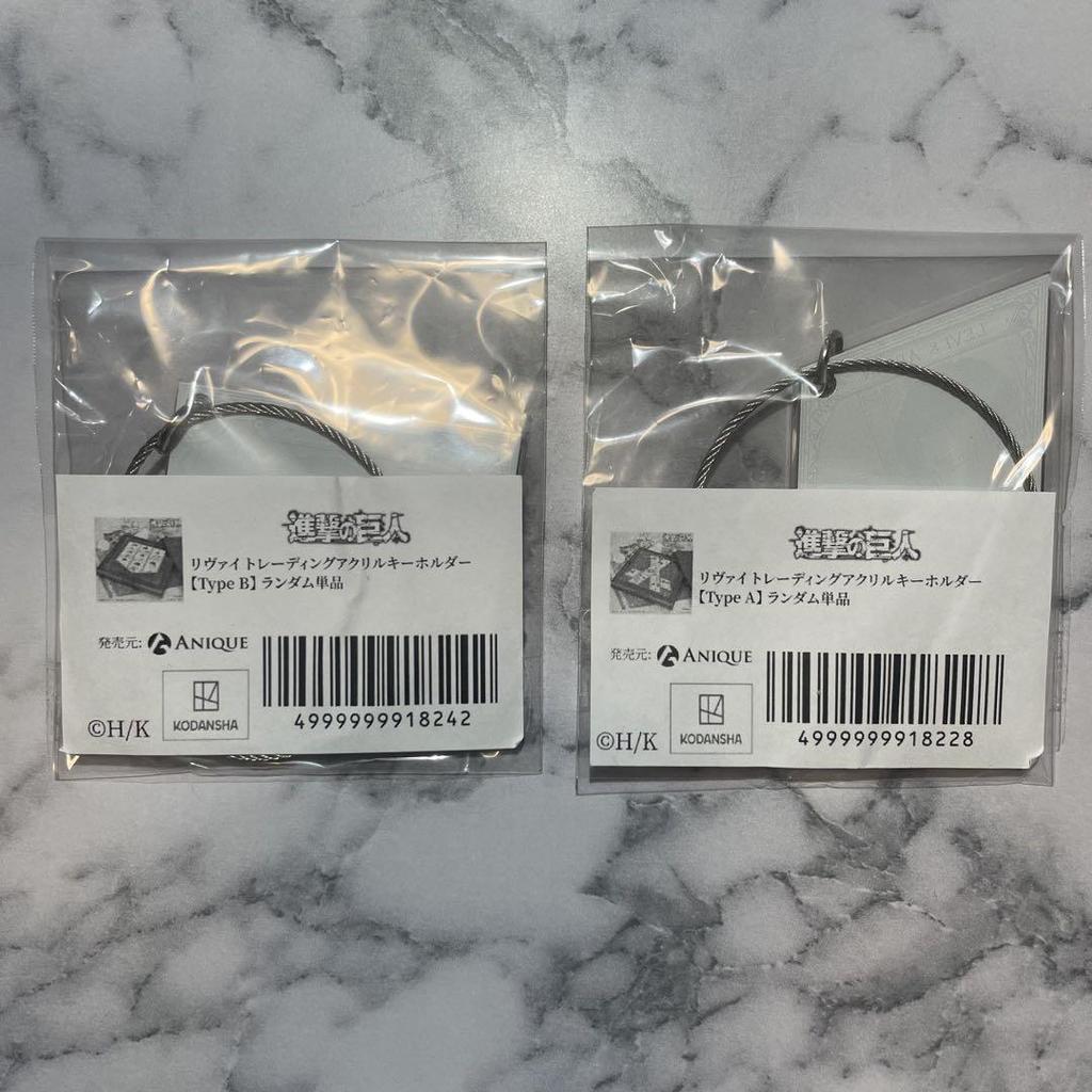 [USED] Attack on Titan Levi Armin Anique Trading Acrylic Keychain