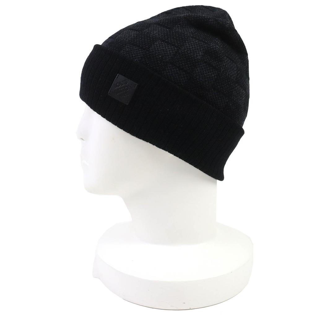 Ausgezeichnete LOUIS VUITTON Strickmütze Beanie Neo Petite Damier Anthrazit Wolle M77983 Gebraucht