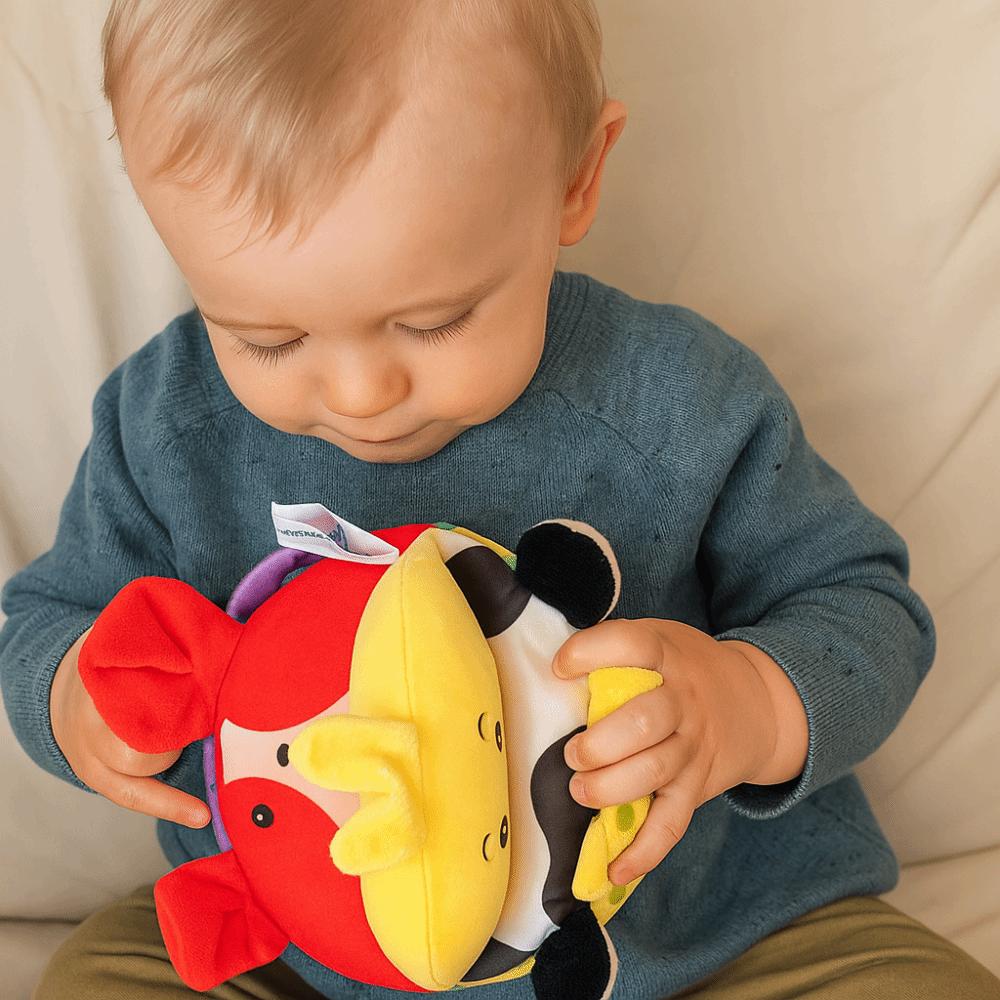 Plush Baby Hand Grasp Ball Montessori Baby Cloth Balls  Kids Children