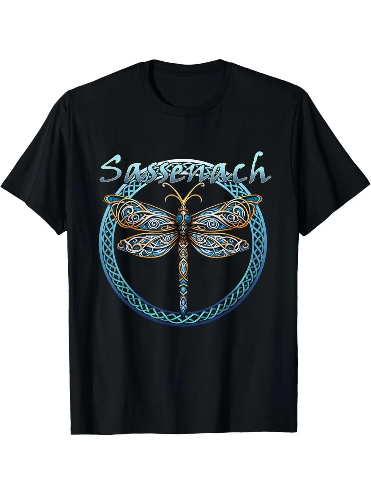 Sassenach Gaelic Dragonfly Scottish Outlander T-Shirt XXL