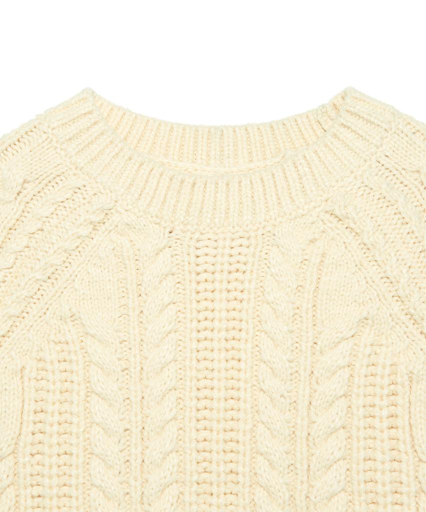 LEE Women'S Bold Cable Knit Cream