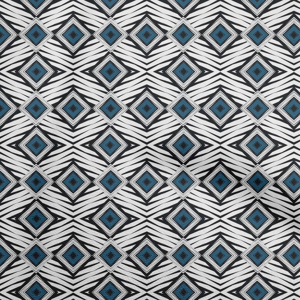 oneOone Cotton Poplin Dark Gray Fabric Abstract Geometric Sewing Craft Projects Fabric Prints By Yard 42 Inch