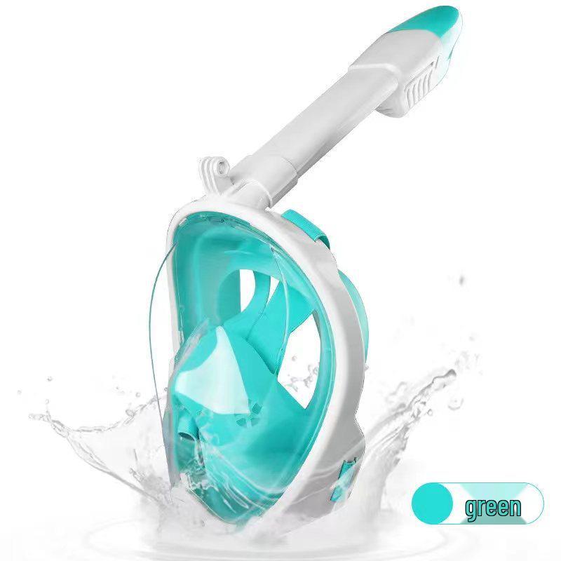 Silicone Diving and Snorkeling Set with GoPro-Compatible Swim Goggles