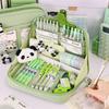 12-Layer Penicl Case Large Opening Multi-Compartment Stationery Bag Stationery Organizer Large Capacity Pen Bag Students