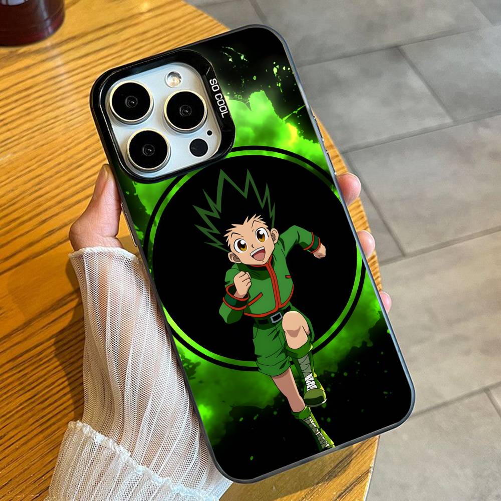 

Чехол для телефона Gon Form Hunter-X-H для iPhone 16 17 15 14 12 13 Pro Max Черный Конфетный Матовый Ударопрочный Чехол iPhone15