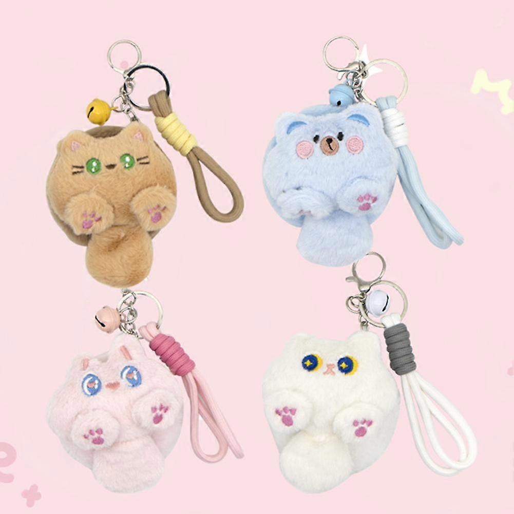 Cute Plush Cartoon Cat Pendant Soft Cute Girl Backpack Decoration Pendant