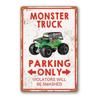 Monster Truck Room Decor For Boys Monster Jam Bedroom Sign Boy Birthday Decorations Party Supplies Vintage Metal Tin Signs Mo