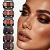 Pearlescent Eyeshadow Palette with Blush & Highlighter for Stage Makeup