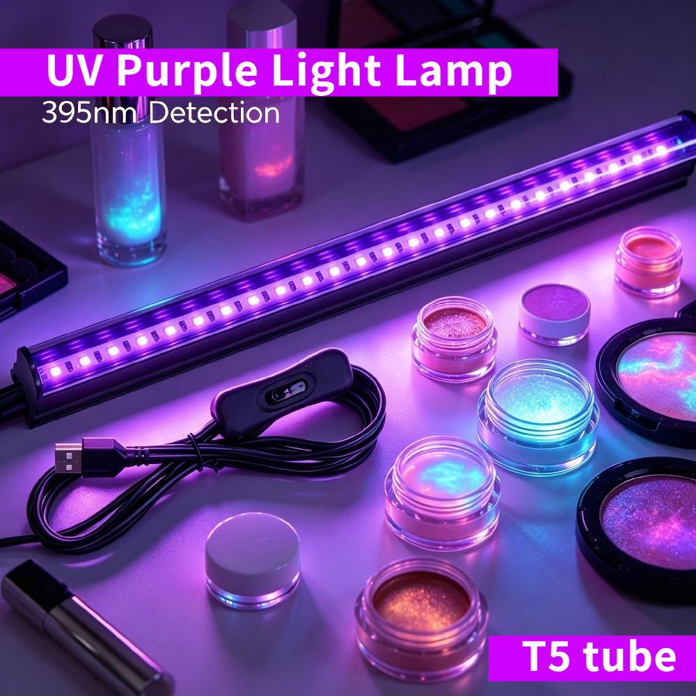 3/2/1 PCs 395 Nanometer Black Light LED UV Light T5 Tube 5V USB Plug Stage Black Light LED UV Nail Light Accessories Growth Light