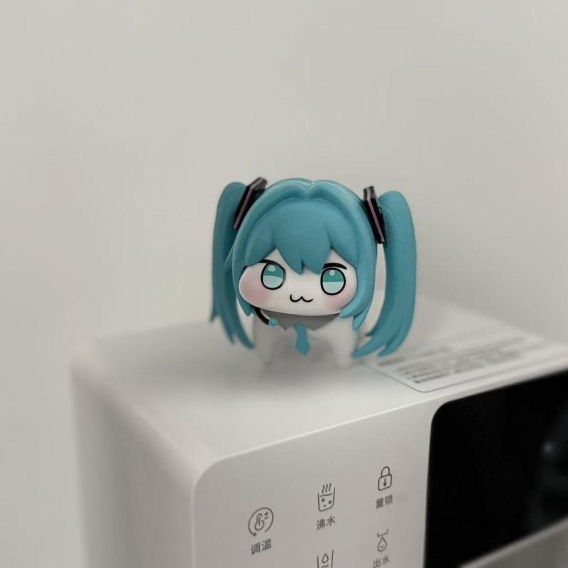 Doro Hatsune Miku Figurki Akcji Wersja Q PVC Model Anime Figurki Kawaii Kreskówka Urocza Dekoracja Biurka Zabawka Lalka Prezent