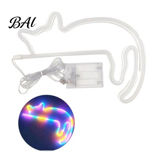 Neon Cat Wall Light LED Sign Sconce for Bedroom Decor, Cute Cartoon Animal Decorative Lamp Light, Energy Saving Living Room And Party Atmosphere