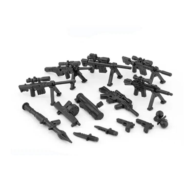 Building Blocks Weapons Accessory Soldier Digital Gift Ninja Sword Mortar Cannon Missile Launcher RPG Toys Mini Brick X006